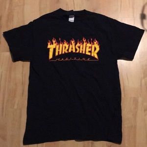 THRASHER BLACK TEE